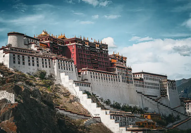 Der Potala-Palast in Lhasa, Tibet